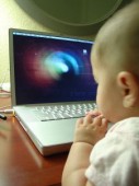 Baby on Computer